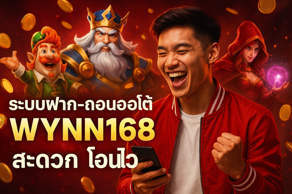 ระบบฝาก-ถอนออโต้ WYNN168 สะดวก โอนไว
