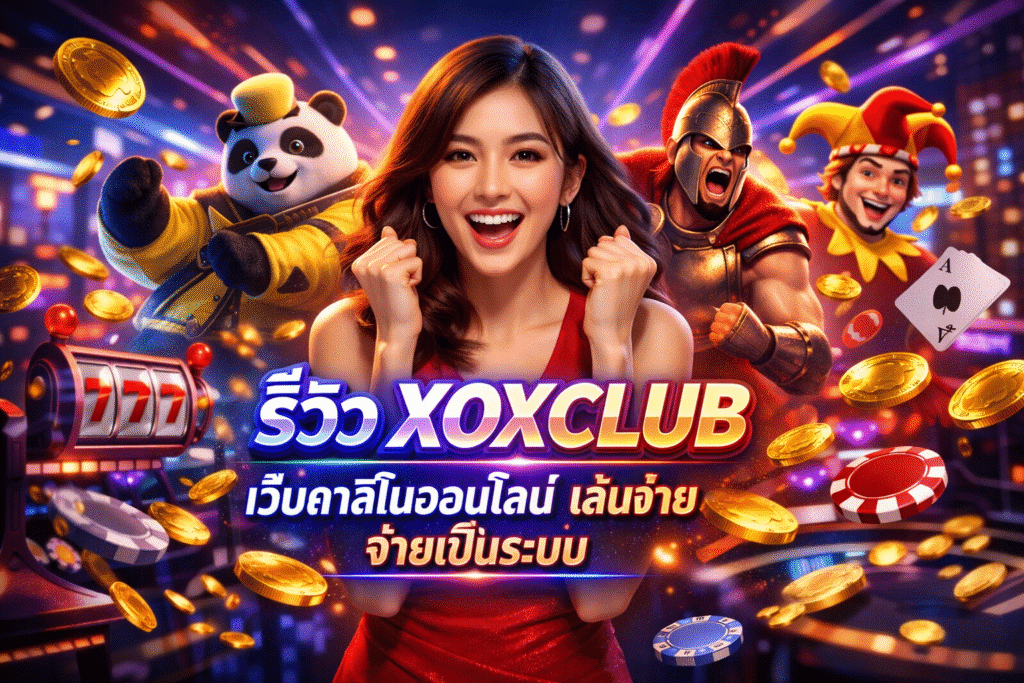 รีวิว XOXCLUB เว็บคาสิโนออนไลน์ เล่นง่าย จ่ายเป็นระบบ