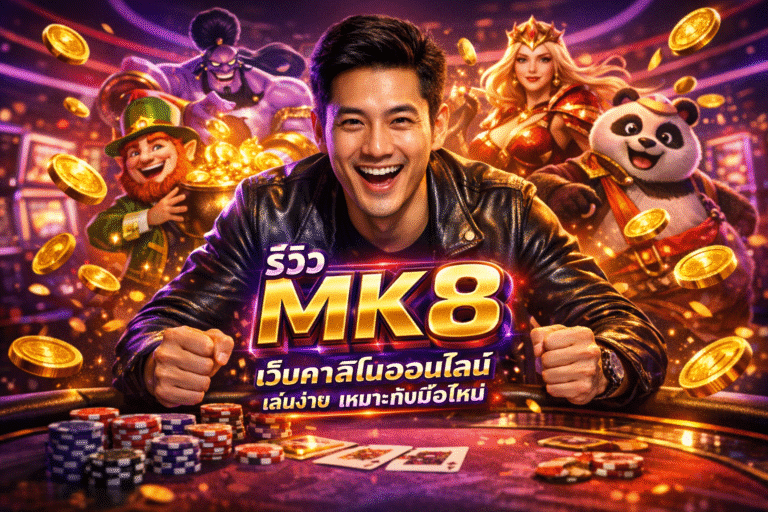 รีวิว MK8 เว็บคาสิโนออนไลน์ เล่นง่าย เหมาะกับมือใหม่